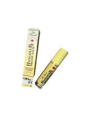 Too Faced Hangover Rx Pillow Balm Lip Treatment in Banana 🍌made with real stars!